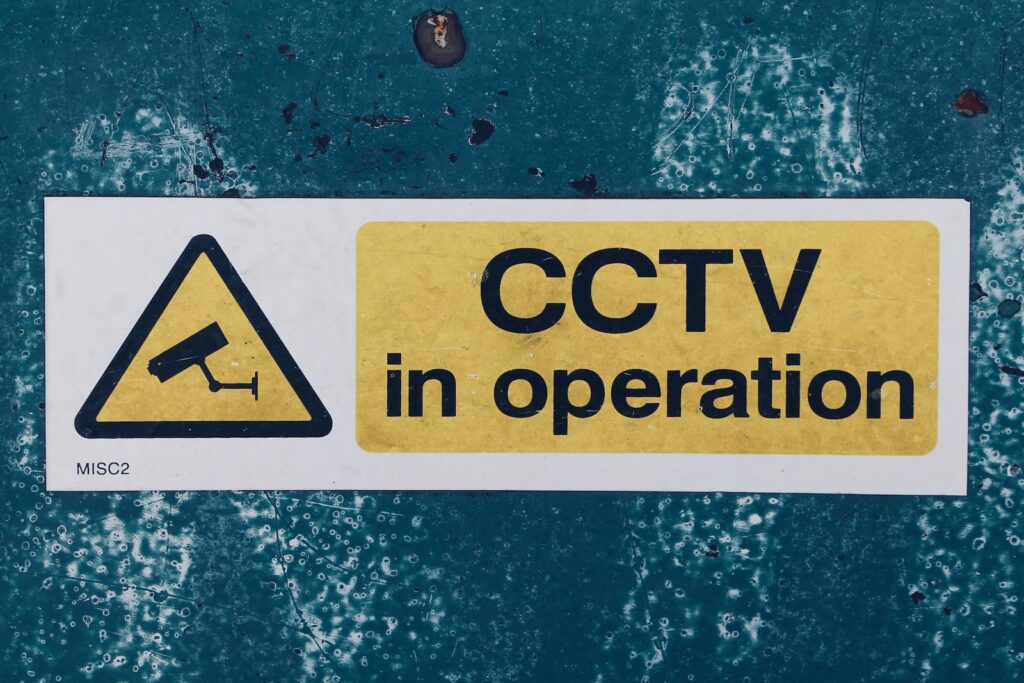 cctv in operation sign